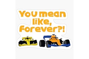 LAD STUDIO Lando Norris - You Mean Like, Forever?! - F1 Sticker Vinyl Bumper Sticker Decal Waterproof 5"