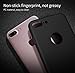 YIHAILU iPhone 7 Plus Case Smoothly Shield Skin Shockproof Ultra Thin Slim Full Body Protective Scratch Resistant iPhone7 Plus Cover (Silky Black)