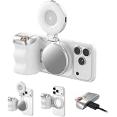 TELESIN Magnetic Phone Camera Grip &amp; C03 Magnetic Selfie Light Creator Kit | Fun Shot Selfie Grip Handle Bundle Kit Compatible for iPhone Magsafe &amp; Android Selfies/Photography/TikTok/Zoom Calls/Video