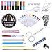 Sewing Kit Bundle with Scissors, Pearl Needle, Thread, Needles, Tape Measure, Carrying Case and Accessories for Domestic/Travel (Black)