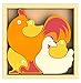 BeginAgain Chicken Family Puzzle - Creativity and Storytelling Skills - 5 Piece Set, Kids 2 and Up, 6