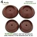 Vmaisi 4 Pack Brown Baby Gates Wall Cups Guard