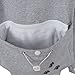 Jahurto Pet Holder Cat Dog Kangaroo Pouch Carriers Pullover size M (GreyCotton)