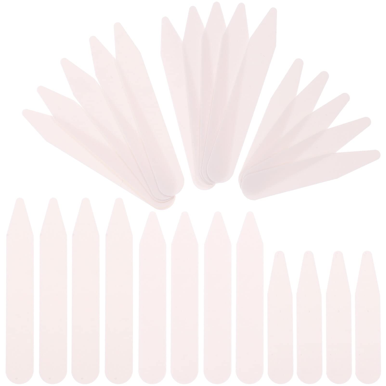 DOITOOL 200pcs Collar Stays Dress Shirt Collar Stays Collar Stays for Mens Dress Shirts Plastic White Collar Stays Bones Stiffeners in 3 Sizes Comfortable& Hidden Collar Stay Insert