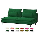Generic Velvet 3 Seater Sofa Cover (Dark Green) for