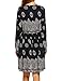 Beyove Women's Bohemian Vintage Printed Ethnic Style Loose Casual Tunic Dress