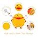 Safe&Care Bath Toy Organizer, Bathroom Toy Net Bag Baby Bath Toy Storage Mesh Net for Toddler Bath Toys Quick Dry Mildew Free/Antibacterial/Odorless Cute Duck with Two Heavy Duty Suction Cups