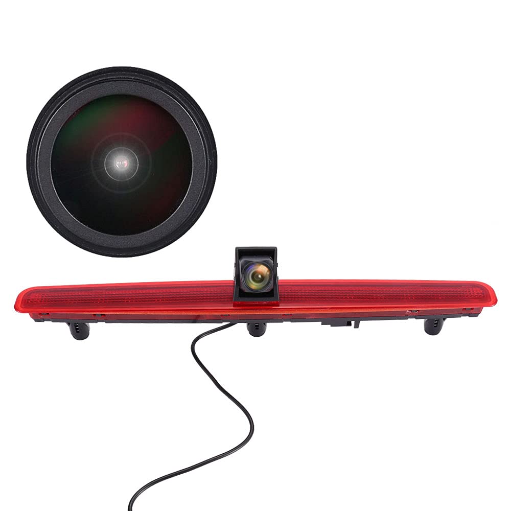 HD Car IP68 Night Vision Caravan Reversing System Brake Light Reversing Camera Van Roof Camera Parking Camera Parking Aid with Angle Adjustable Compatible with V W T5 Bus Transporter Multivan