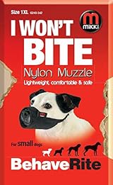 Mikki Dog Nylon Muzzle 1XL Soft Breathable Comfort Fit Adjustable view 7