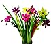 VANVENE 24-Count [12+12] Bouquet of Zephyranthes Assorted Color Flower Pen, Novelty Design Flower Arrangement Style Extra Fine Gel Pen of Grass and Zephyranthes