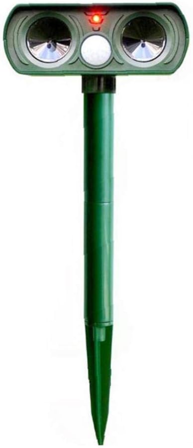 Ultrasons Repulsif Animaux Exterieur Etanche Batterie Solaire Chat Chien Faux Electronique Sonic Animal Amazon Fr Jardin