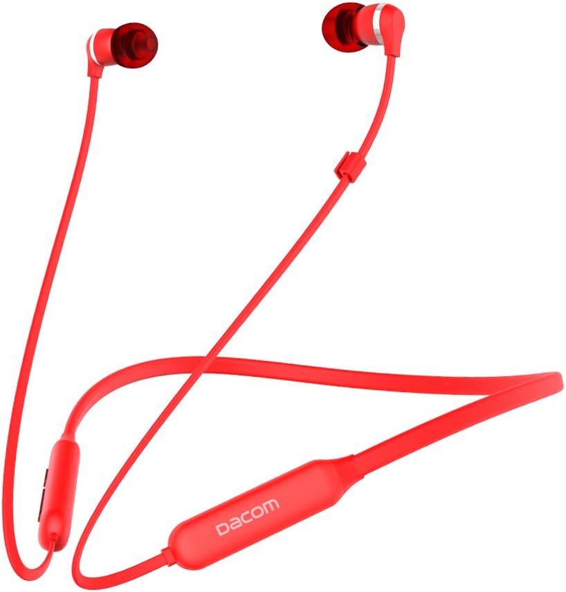 Amazon Co Jp Dacom Bluetooth イヤホン ネックバンド型 ワイヤレスイヤホン 首掛け 高音質 グラフェン 超軽量 マグネット搭載 カナル型 Cvc6 0ノイズキャンセリング 防滴 マイク付き ブルートゥース イヤホン コードレス 通勤 通学 レッド 家電 カメラ