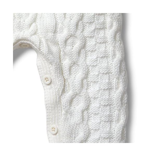 Hope & Henry Layette Baby Cable Knit Sweater Romper - Image 6