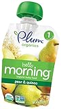 Plum Organics Stage 1 Hello Morning - Pear & Quinoa - 3.5 oz - 6 pk