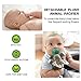 2-Pack Elephant Pacifiers Holder,STAR-FLY Lovely No Toxicity Removable Animals Infant Pacifiers with Plush Animal Toy Baby Newborn Pacifier Orthodontic Nipples.