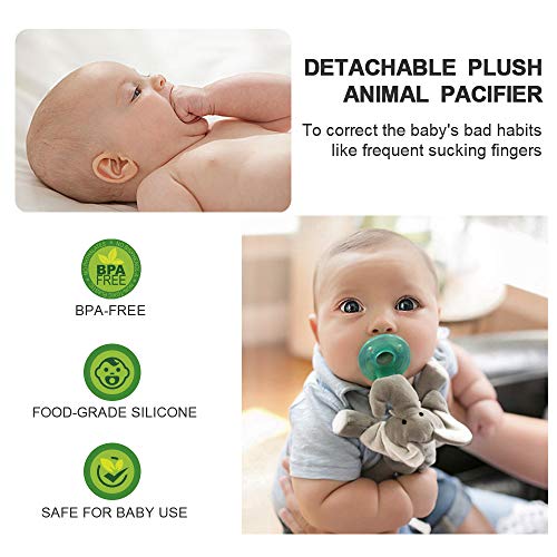 Myfolrena Safe Infant Pacifiers, Lovely No Toxicity Removable Infant
