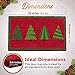 Regal Cozy Living Christmas Doormat - Coir Door Mat with Decorative Seasonal XmasTree Design for Outdoor Use - 18