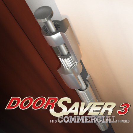 DoorSaver III Commercial Hinge Pin Door Stop in Polished Chrome Finish