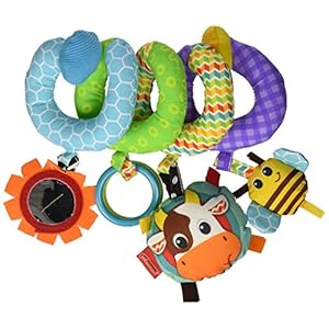 Infantino Stretch & Spiral Activity Toy – Textured Play Activity Toy for Sensory Exploration and Engagement, Ages 0 and…