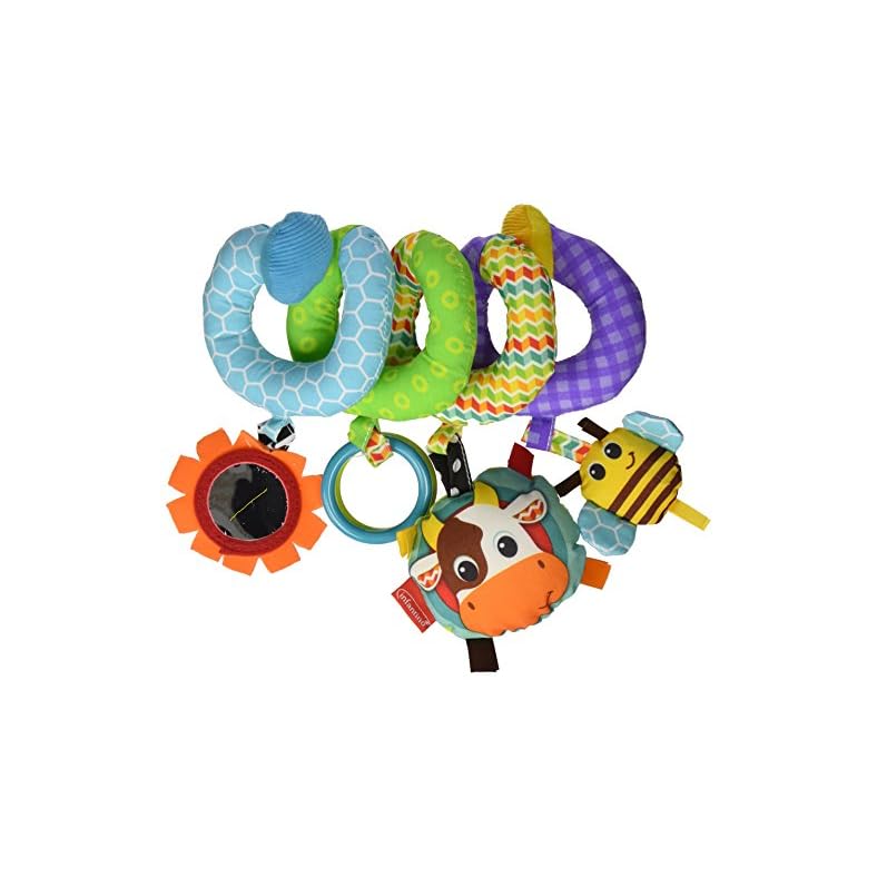 Infantino Stretch & Spiral Activity Toy – Textured Play Activity Toy for Sensory Exploration and Engagement, Ages 0 and…