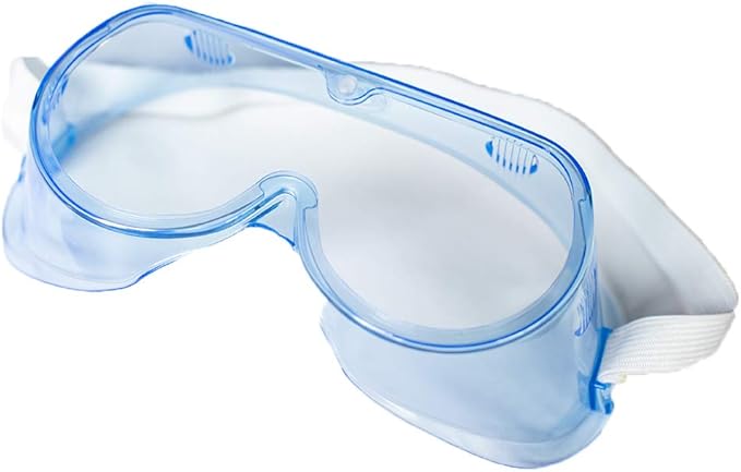 safety goggles over glasses clear lens