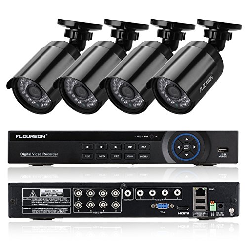 Floureon 8ch 1080n Ahd 720p Dvr Video Surveillance System