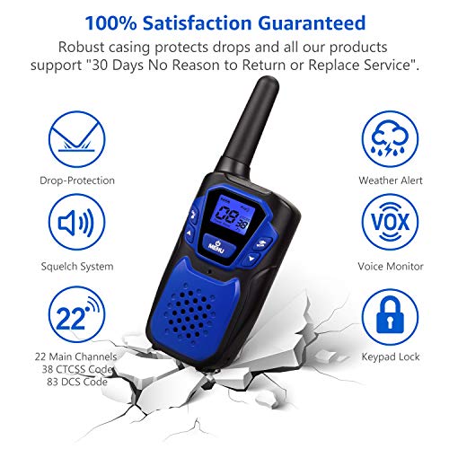 Walkie Talkies for Adult, Easy to Use Rechargeable Long Range Walky