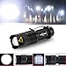 Mikafen 5 Pack Mini Cree Q5 LED Flashlight Torch 7w 300lm Adjustable Focus Zoomable Light