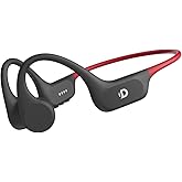 DEMICEA Open Ear Sport Headphones, Soft Silicone Wireless Bone Conduction Earphones, Powerful Bass, 10H Lasting, Multipoint Capable, Quick Charge, Built-in 32GB MP3