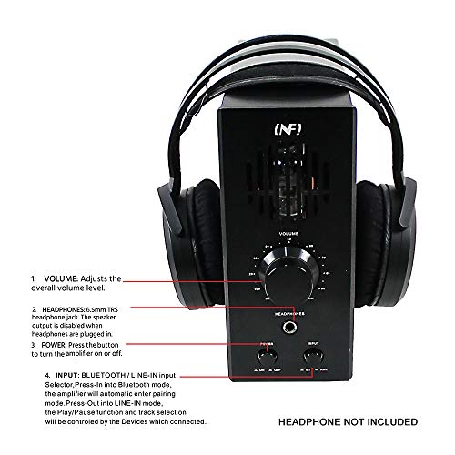 INFI Audio Tube Amplifier Headphone Amplifier with Bluetooth Home Theater Stereo Receiver