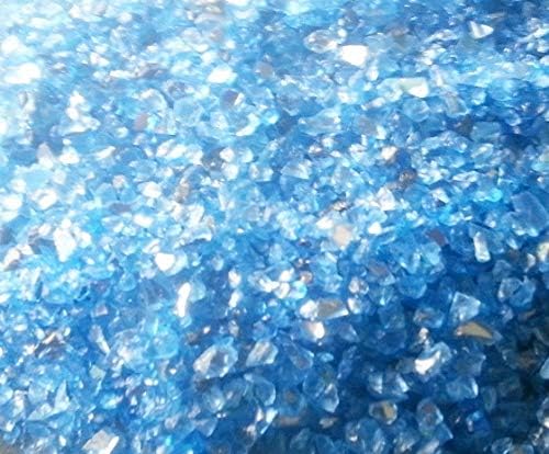 SOOTHING IDEAS 500g Blue Mirror Glass Granules 1-4mm Home Garden Wedding Craft Aquarium Memorial