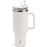 Manna Atlas Stainless Steel Tumbler with Silicone Straw Protector - 40 Oz - Ash