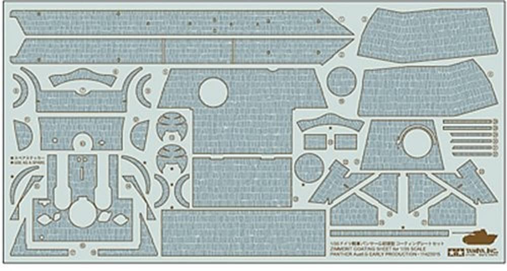 TAMIYA 300012646 – scale 1:35 WWII Zimmerit Panther G Early