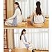 Eshow Japanese Tatami Cushion Floor Pillow Zafu Natural Seat Furniture Meditation Furniture Floor Mat Cushion Multi-functional Handmade Breathable Square,Beige