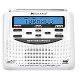 Midland - WR120B/WR120EZ - NOAA Emergency Weather Alert Radio - S.A.M.E. Localized Programming, Trilingual Display, 60+ Emergency Alerts, & Alarm Clock (WR120B - Box Packaging)
