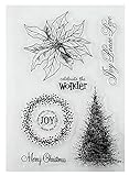 Hestio Christmas Tree Series Silicone Stamp Seal DIY Scrapbooking Album Paper Cards