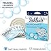 SinkSuds Laundry Detergent Travel Size Liquid Soap TSA Compliant Safe for All Fabrics 6 Packets & 1 Sink Stopper