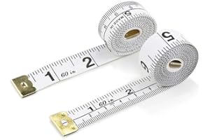 Measuring Tape for Soft Fabric Tailor Sewing, Flexible Ruler for Weight Loss Body Measurement, Centimetre/Inch Double Scale, 