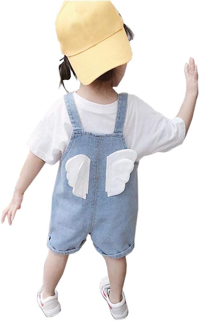 white overalls shorts