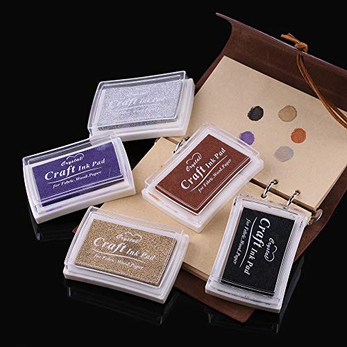 Craft Paper - 1 Pc 2019 Fashion Oil Based Craft Ink Pad Rubber Stamps Paper Wedding Diy Label Children Toy Nice - Emoji Star Tower Nail Crafting Happy Maker Jungle Fabric Greetings Blanks
