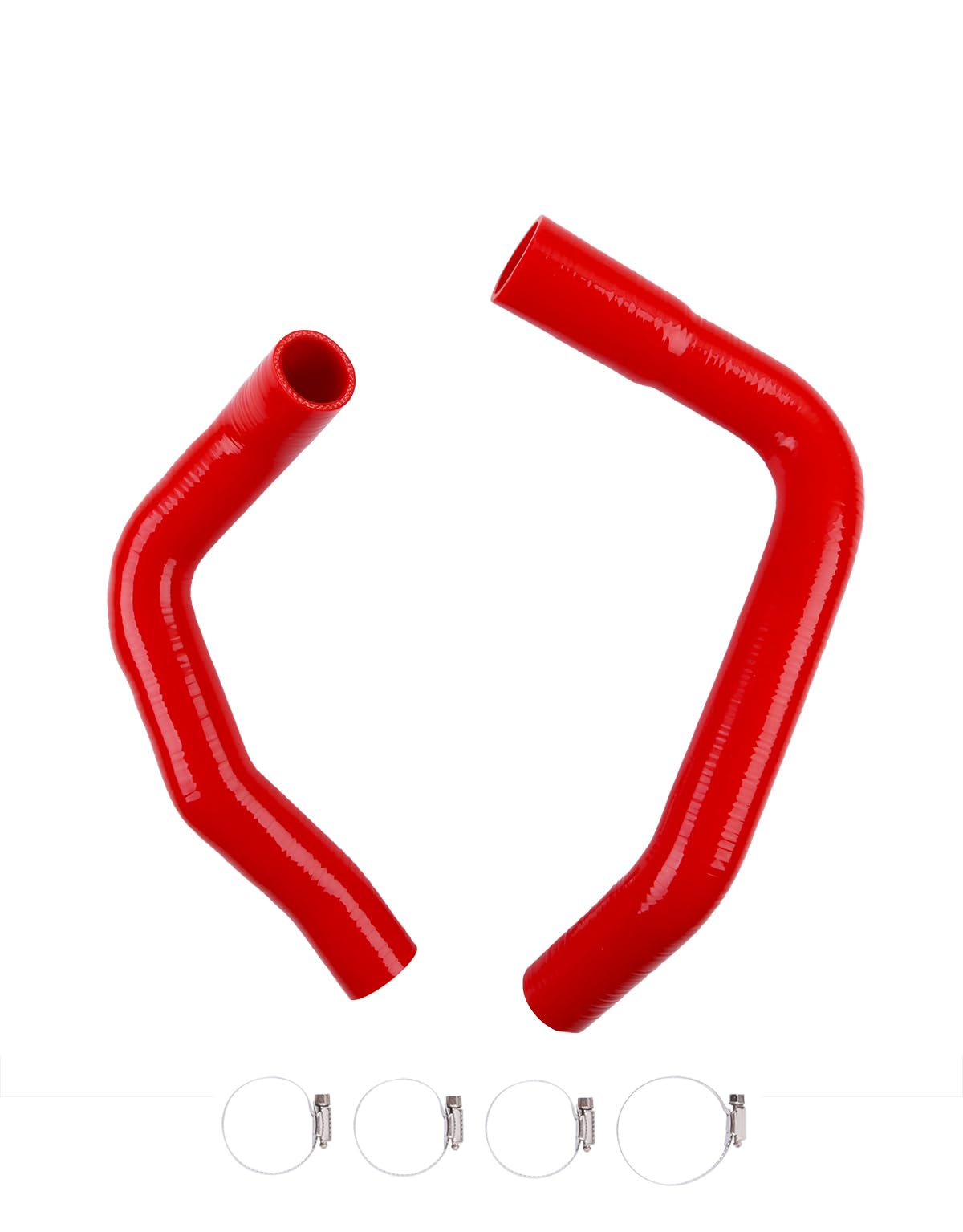 Photo 1 of OHOB-COOL Silicone Radiator Hose For Chevrolet Nova With Clamps 1968-1974 73 72 71 70 69 (red)