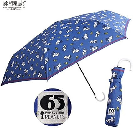 Amazon Co Jp 65周年記念限定デザイン Peanuts ピーナッツ キャラクター アンブレラ レディース 折りたたみ傘 55cm スヌーピービンテージ ジャンプ ホーム キッチン