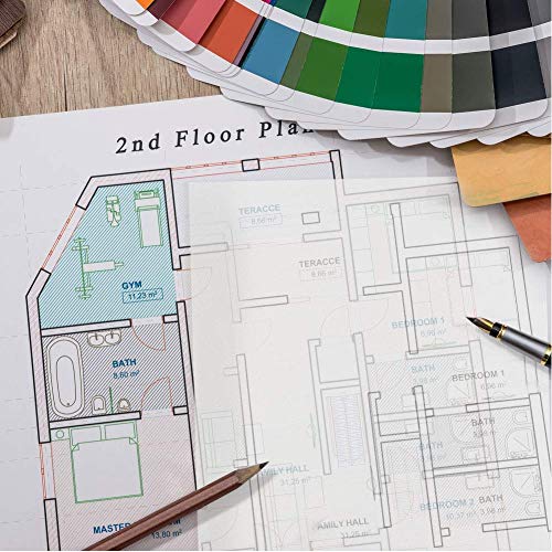 100 Sheets Tracing Paper,11.7×8.3 Inch/A4 Soft Translucent Sketching Papers for Pencil,Marker and Ink