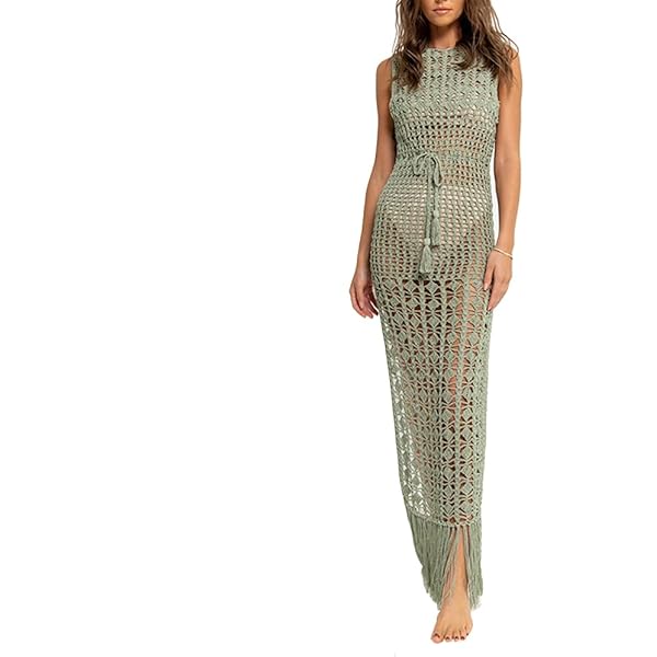 white dress pants brown shoes Carla Crochet Cover Up – Hadi the Label main image 1