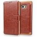 Galaxy S6 Edge Plus Case,Mulbess [Layered Dandy][Vintage Series][Coffee Brown] - [Ultra Slim][Wallet Case] - Premium Leather Flip Cover With Credit Card Slot for Samsung Galaxy S6 Edge+
