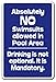 ABSOLUTELY NO SWIMSUITS DRINKING IS NOT OPTIONAL Parking Sign pool spa swim nude | Indoor/Outdoor | 12