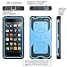 i-Blason Amazon Fire Phone Case - Armorbox Dual Layer Hybrid Full-body Protective Case with Front Cover and Built-in Screen Protector / Impact Resistant Bumpers (Blue)