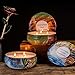 Howemon Scented Candles Jasmine & Rose,3 Wick Candle Natural Soy Wax Portable Travel Tin Candle,Set Gift of 2