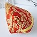 Gold Fortune 20 Pieces Jewelry Pouch - Silk Brocade Gift Bags with Zipper,Drawstring Closure for Coin,Ring,Earrings