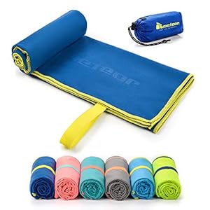 meteor Microfibre Towel Quick Dry Gym Pool Fitness Swimming Travel Camping Beach Yoga Pilates Bath Shower Absorbent Compact Lightweight Dry Men Women Kids Post-Bath Pet Drying 42 x 55 cm